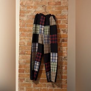 patchwork style pants